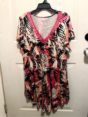 Torrid Super Soft Knit and Lace Night Gown 2X